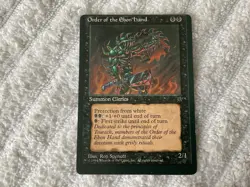 Magic the Gathering MTG 1x Order of the Ebon Hand Fallen Empires Miscut LP - Image 1