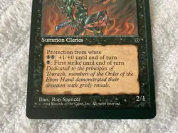 Magic the Gathering MTG 1x Order of the Ebon Hand Fallen Empires Miscut LP - Image 3