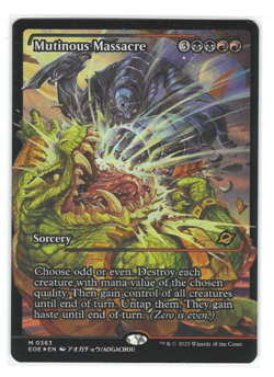 Mutinous Massacre (Showcase) FOIL NM #363 Edge of Eternities MTG - Image 1