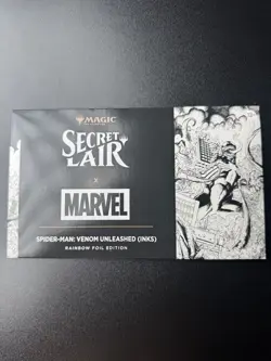 MTG Spider-Man Venom Unleashed (Inks), Foil, New/Sealed (Secret Lair Drop) - Image 1