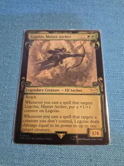 MTG LOTR Legolas Master Archer #624 💥 FOIL 💥 SPECIAL EDITION SCROLL Lord Rings - Image 1