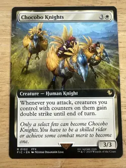 Chocobo Knights - Borderless - Final Fantasy #102 Rare, NM, MTG - Image 1