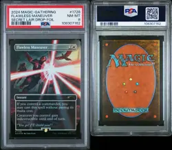 2024 MTG SECRET LAIR DROP FOIL #1728 FLAWLESS MANEUVER PSA 8 - Image 3