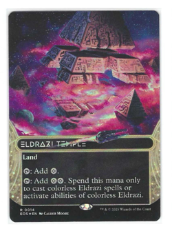 MTG Eldrazi Temple (0014) (Borderless) Normal NM Edge of Eternities: Stellar Sig - Image 1