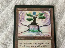 Magic the Gathering MTG 1x Zuran Orb Ice Age Miscut HP - Image 2