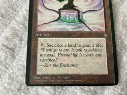 Magic the Gathering MTG 1x Zuran Orb Ice Age Miscut HP - Image 3