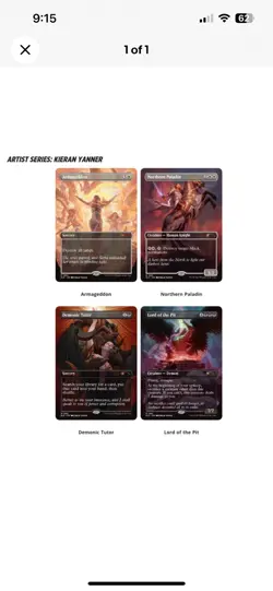 🔥 MTG Secret Lair PRESALE Artist Series FOIL - KIERAN YANNER (Demonic Tutor) 🔥 - Image 2