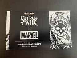 MTG Secret Lair Marvel Spider-Man: Mana Symbiote Sealed Raised Foil SLD - Image 1