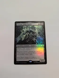 Venom, Eddie Brock (Foil) - 0012 - Marvel's Spider-Man MTG - NM/M - Image 1