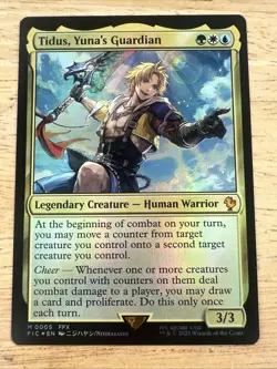 MTG Tidus, Yuna's Guardian (Foil) Commander: Final Fantasy 0005 FFX NM - Image 1