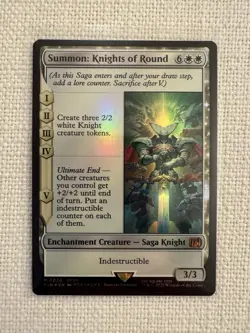 Summon: Knights of Round Foil M0036 Final Fantasy MTG Magic the Gathering NM - Image 1