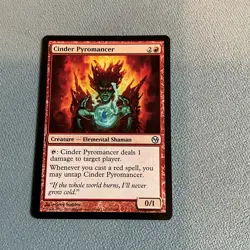 MTG- Cinder Pyromancer - Duels Of The Planeswalkers - NM- MAGIC CARD - Image 1