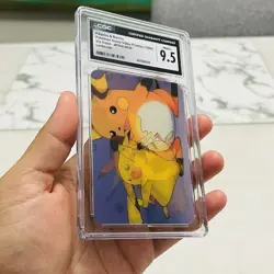 CGC 9.5 Pikachu Raichu Pioneer Lenticular Viz Video PIKA-0030 Video Pokemon Card - Image 2