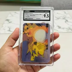 CGC 9.5 Pikachu Raichu Pioneer Lenticular Viz Video PIKA-0030 Video Pokemon Card - Image 1