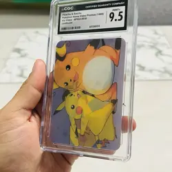 CGC 9.5 Pikachu Raichu Pioneer Lenticular Viz Video PIKA-0030 Video Pokemon Card - Image 3