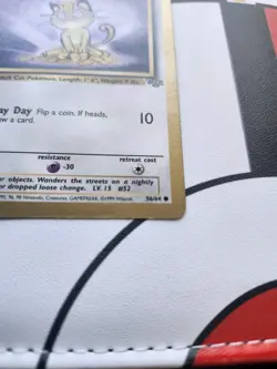 Pokemon TCG - Meowth (Gold Bordered Promo) 54/64 - LP+ - Image 3
