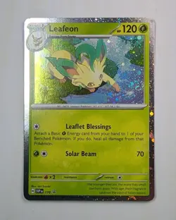 Leafeon ( Swirl 🌀 ) ✨Cosmos Holo NM✨ SV: Scarlet & Violet Promo 🍃 Pokemon #170 - Image 1