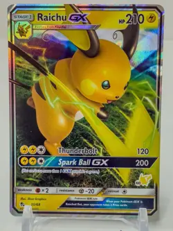 Raichu GX - 20/68 (#60 Pikachu Stamped) Promo Battle Academy Pokemon TCG - Image 1