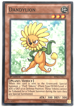 YuGiOh! - Dandylion - BP02-EN077 - 1st Edition - Common - Image 1