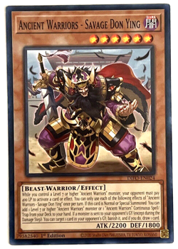YuGiOh! - Ancient Warriors Savage Don Ying - DIFO-EN024 1st Edition Common - Image 1