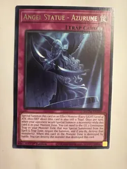 Yugioh! Angel Statue - Azurune MZTM-EN109 - Rare - Maze of the Master 1st Ed NM - Image 1
