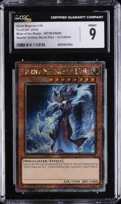 2025 YU-GI-OH! #MZTM-EN000 SILENT MAGICIAN LV8 CGC 9 - Image 1