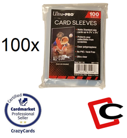100 x Karten Hullen Card Sleeves Standard Size Ultra Pro TCG Yu-Gi-Oh! Pokemon - Image 1