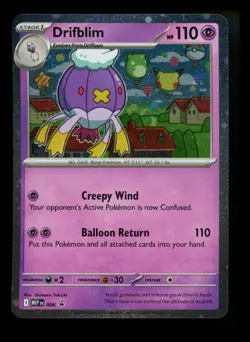 Drifblim 006 Black Star Promo 2025 Mega Evolution Pokemon Card TCG - Image 1