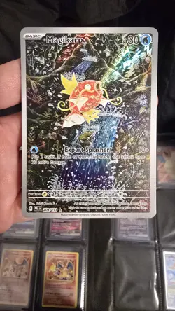 Pokemon TCG Magikarp Illustration Rare Holo Card 203/193 Paldea Evolved Sv02 - Image 2
