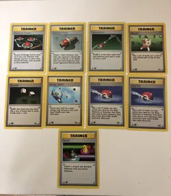 Pokemon 1st Edition Trainer Cards. Set Of 9 - Image 2