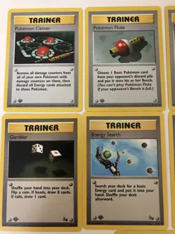 Pokemon 1st Edition Trainer Cards. Set Of 9 - Image 3