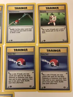 Pokemon 1st Edition Trainer Cards. Set Of 9 - Image 4