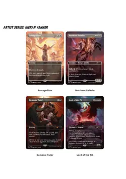 🔥 MTG Secret Lair PRESALE Artist Series FOIL - KIERAN YANNER (Demonic Tutor) 🔥 - Image 1