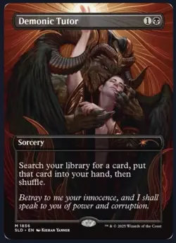 MTG Secret Lair PRESALE Artist Series FOIL - KIERAN YANNER (Demonic Tutor) - Image 4