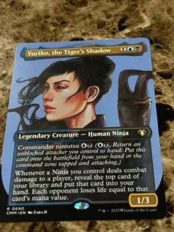 YURIKO, THE TIGER'S SHADOW Magic the Gathering MTG Commander Masters Borderless - Image 1