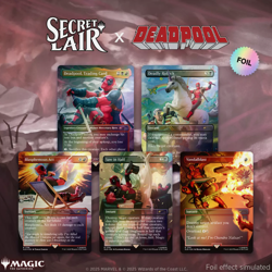 G1N SEALED Deadpool Secret Lair FOIL Bundle Magic The Gathering IN HAND - Image 1