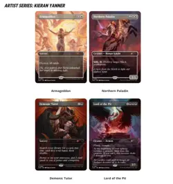 MTG Secret Lair PRESALE Artist Series FOIL - KIERAN YANNER (Demonic Tutor) - Image 1
