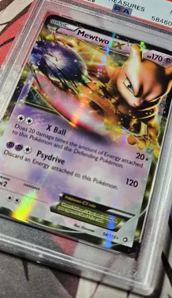 Pokemon PSA 9 MINT Mewtwo EX 2013 B&W Legendary Treasures Ultra Rare Holo 54/113 - Image 4