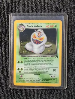 Pokemon TCG Dark Arbok 2/82 Team Rocket Unlimited Holo Rare Vintage LP - Image 1
