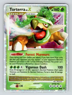 Pokemon TCG Torterra LV.X DP Black Star Promotional DP09 Holo Promo - MP! - Image 1