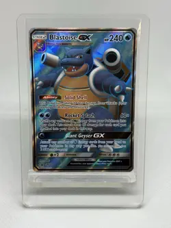 Pokemon TCG Sun & Moon Promo Blastoise GX Full Art SM189 - Image 1