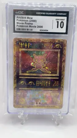 CGC 10 GEM MINT Ancient Mew 2000 Movie Promo Holo SWIRL Pokemon TCG - Image 1
