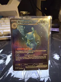 Pokemon Scarlet & Violet 151 TCG Blastoise EX 200/165 Sir Special Illustration - Image 1