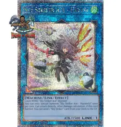 Yugioh! 1x Sky Striker Ace - Hayate RA04-EN073 Quarter Century Secret Rare NM - Image 1