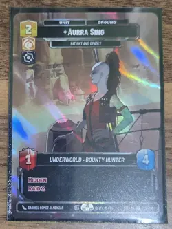 Aurra Sing - Sector Qualifier Prize Wall Card - Star Wars Unlimited - Image 1
