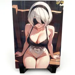 NieR: Automata 2B Sexy Hot Anime Waifu Girl Doujin Lewd Goddess Story Art Card - Image 1