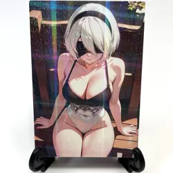 NieR: Automata 2B Sexy Hot Anime Waifu Girl Doujin Lewd Goddess Story Art Card - Image 2