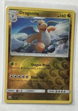 Dragonite 96/149 Sun & Moon 2017 Reverse Holo Rare Pokemon TCG Card - Image 1