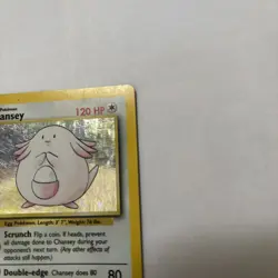 Pokemon TCG: Chansey Holo Rare Card 3/102 Base Set Unlimited VTG WOTC LP - Image 4