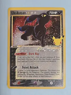Umbreon Star 17/17 - MINT Celebrations Holo Card Classic Collection Pokemon TCG - Image 2